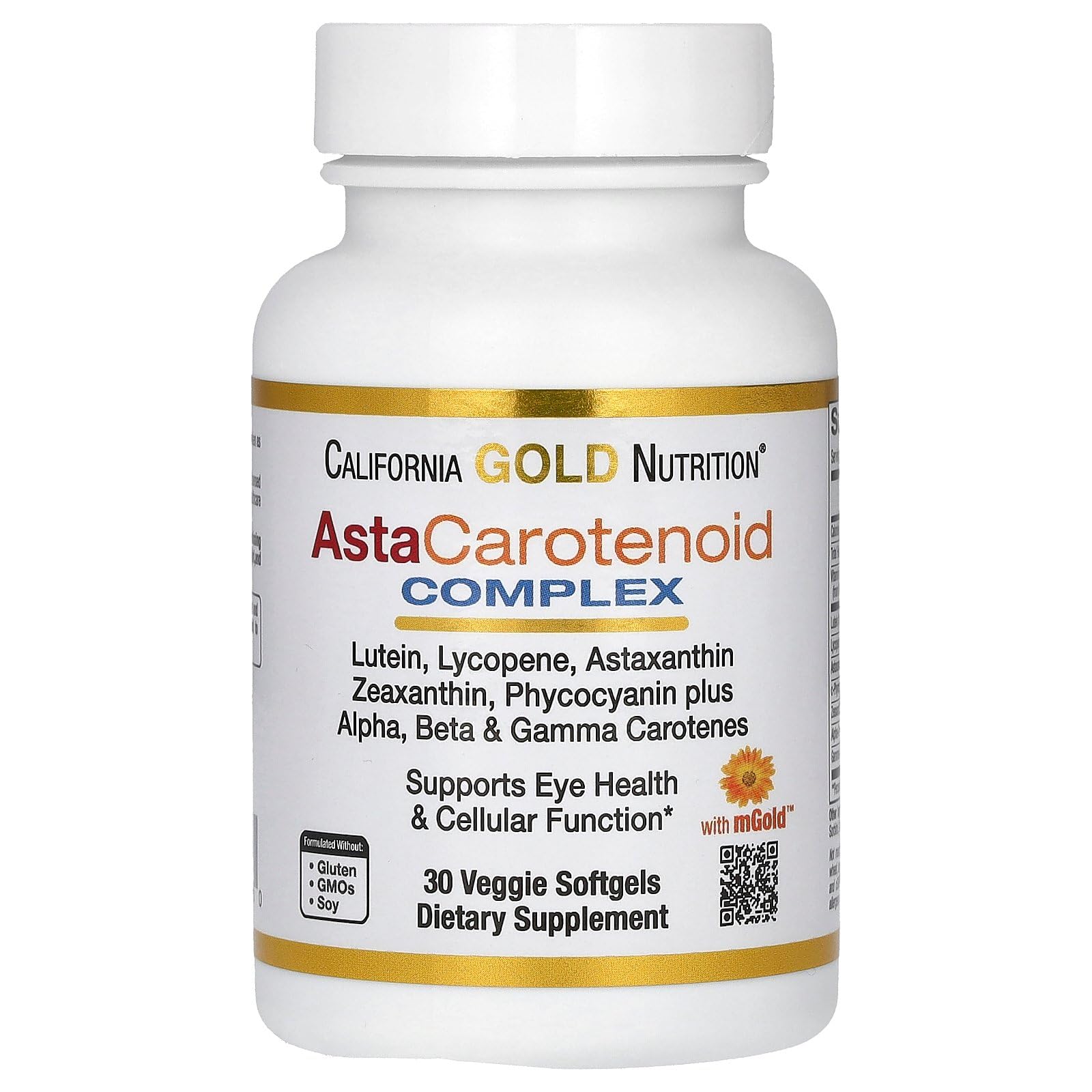 Foto 2 pulgar | Suplemento del Complejo de Astacarotenoides California Gold Nutrition - Venta Internacional