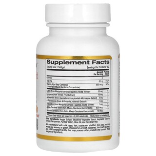 Foto 2 | Suplemento del Complejo de Astacarotenoides California Gold Nutrition - Venta Internacional