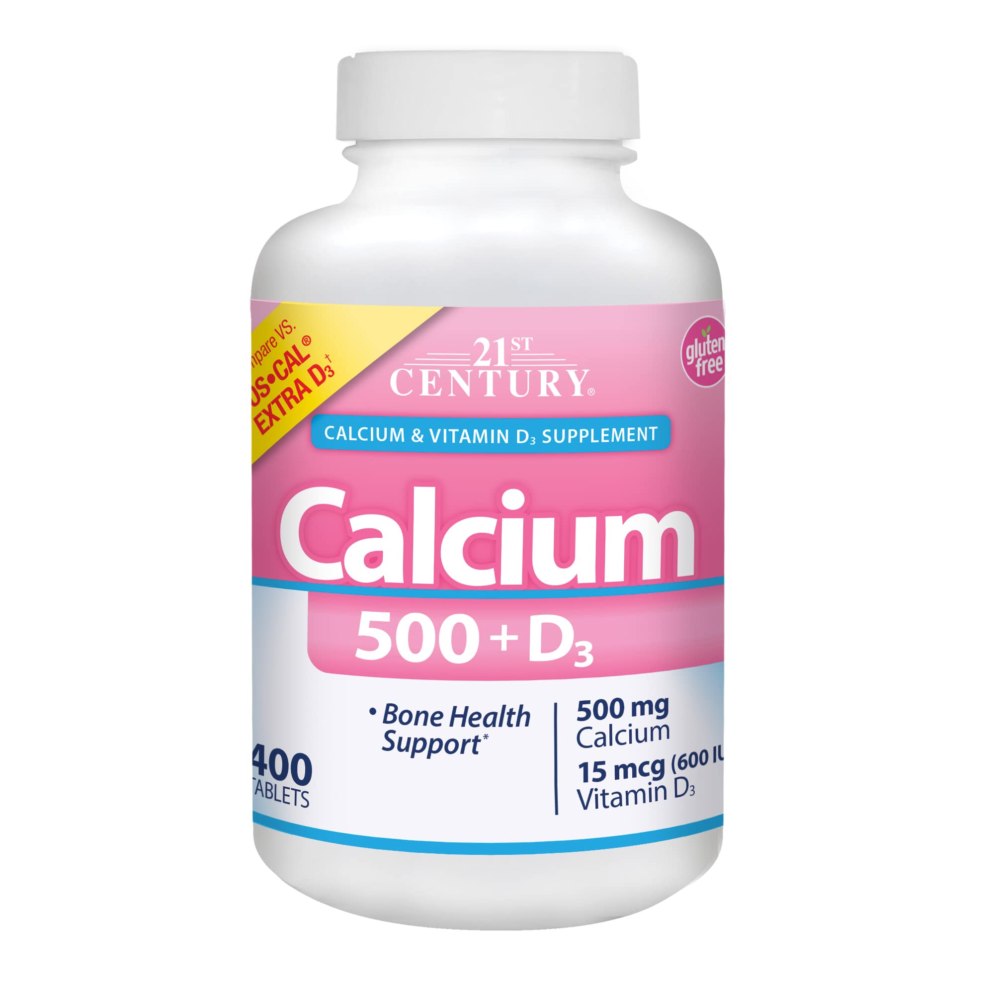 Foto 2 pulgar | Suplemento De Vitaminas Siglo 21 Calcium 500 + D3 X400 - Venta Internacional