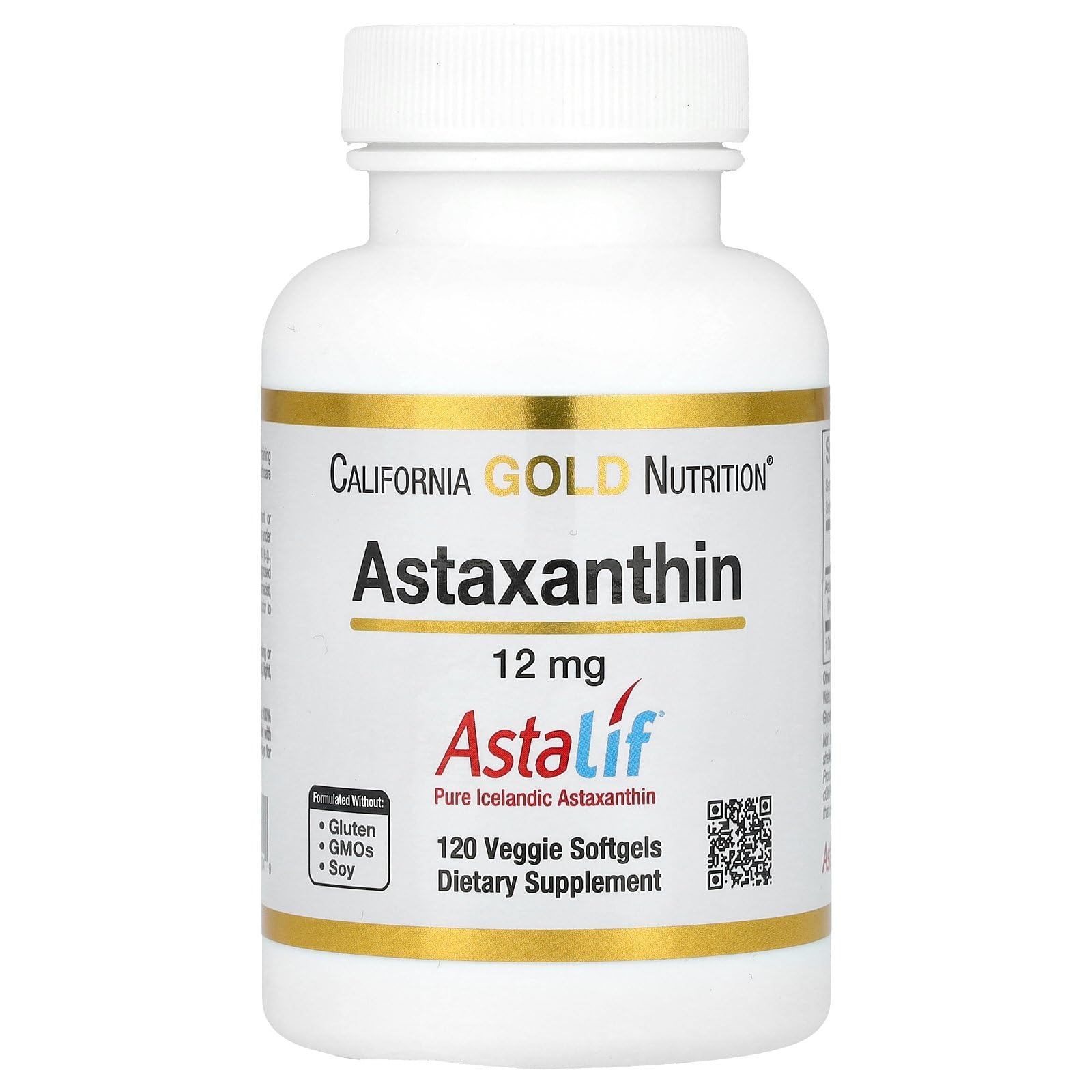 Foto 2 pulgar | Suplemento de Astaxantina California Gold Nutrition 12 mg 120 Cápsulas - Venta Internacional