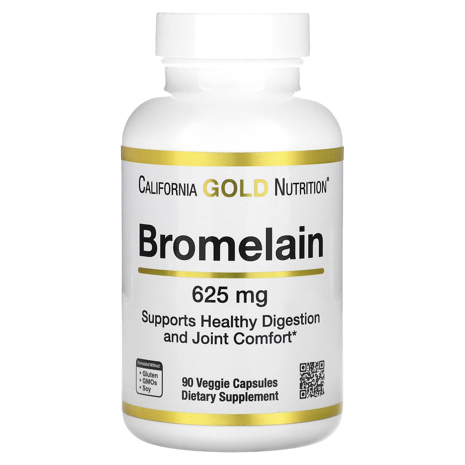 Foto 2 pulgar | Suplemento de Bromelina de California Gold Nutrition 625 mg 90 Cápsulas - Venta Internacional
