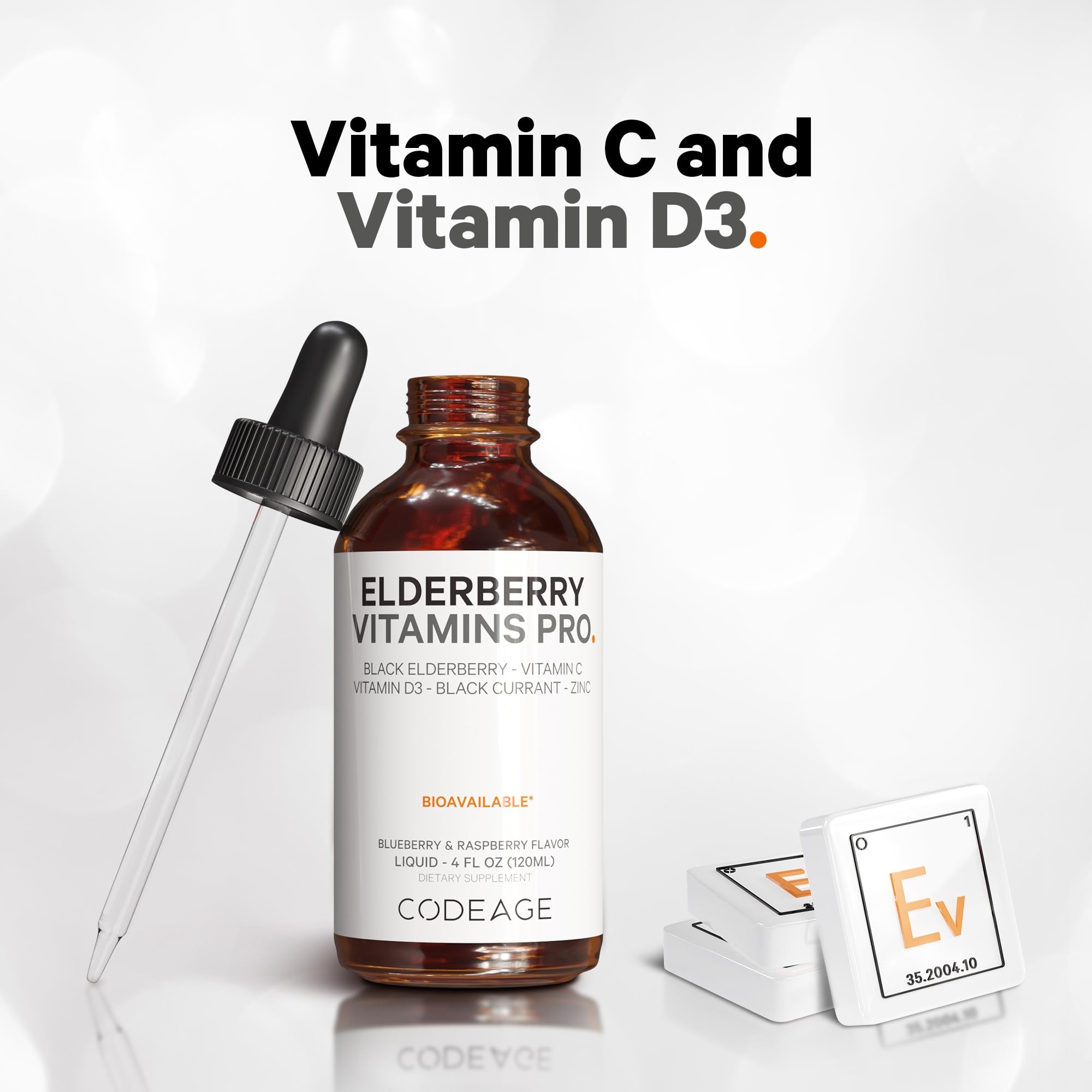 Foto 6 pulgar | Suplemento Codeage Elderberry Vitamins Pro de 120 ml con Vitamina C D3 y Zinc - Venta Internacional
