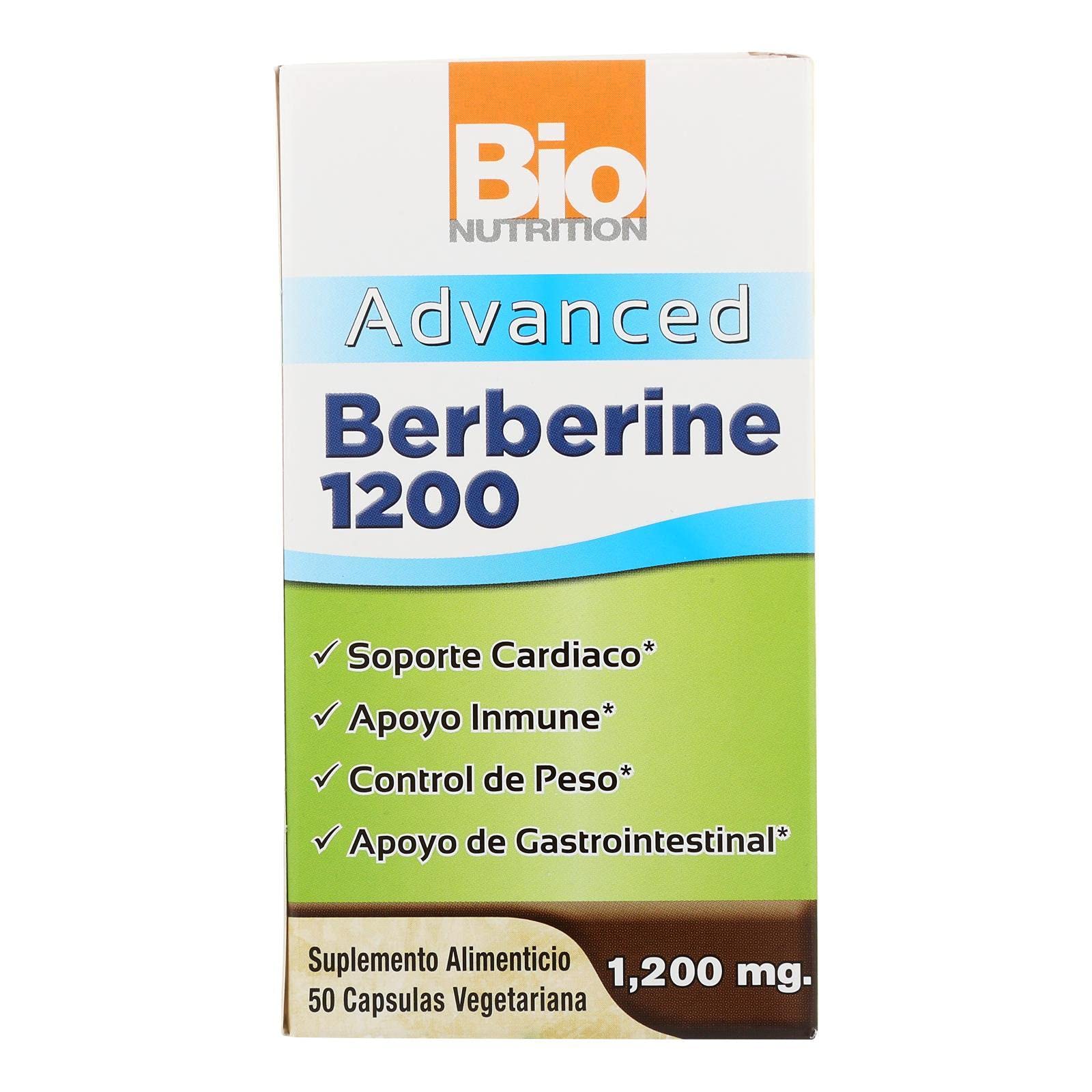 Foto 2 pulgar | Suplemento Bio Nutrition Advanced Berberine 1200 mg 50 Cápsulas - Venta Internacional