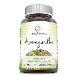 Foto 1 | Suplemento Amazing India Ashwagandha 500 mg 120 Cápsulas - Venta Internacional