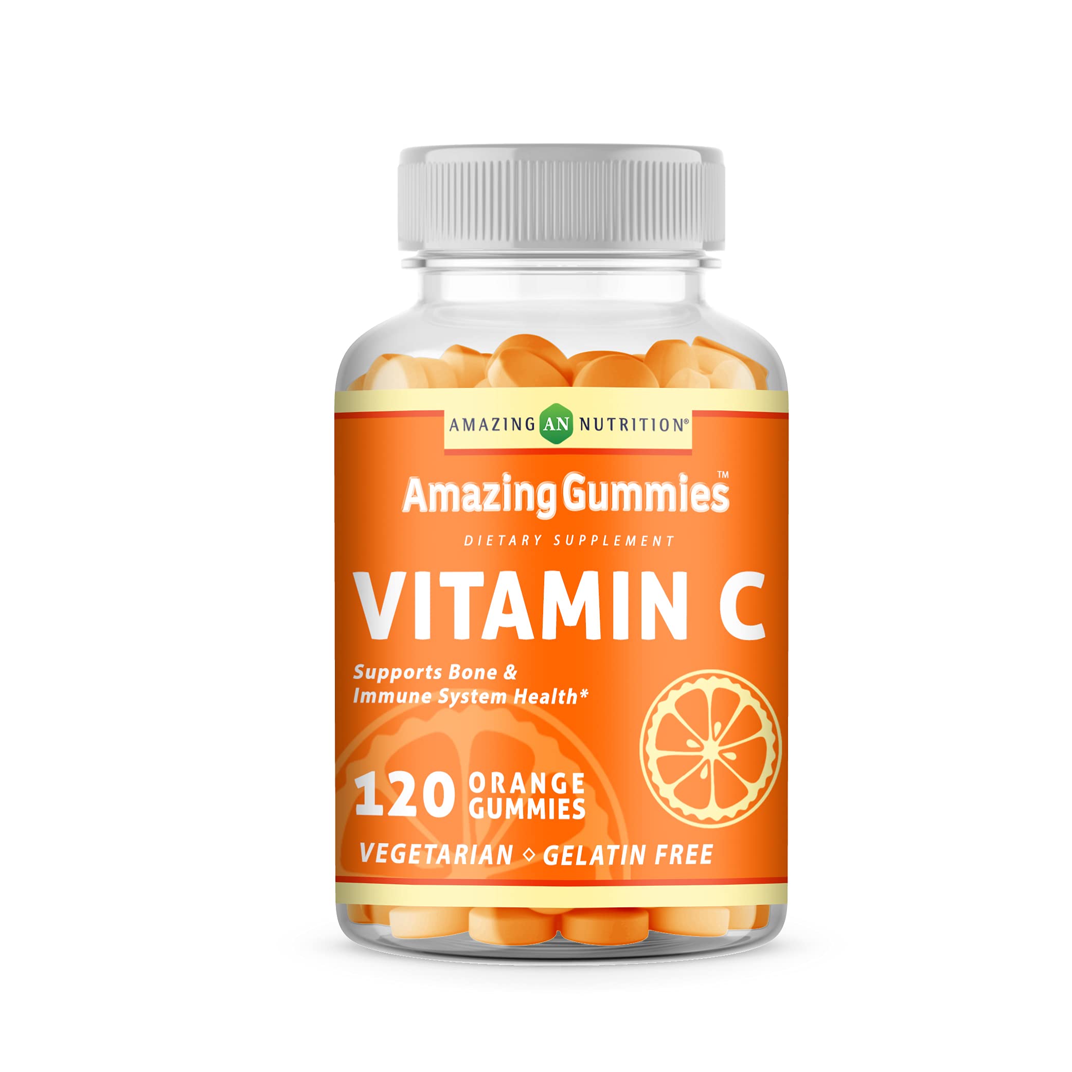 Foto 2 pulgar | Suplemento de Vitamina C Amazing Nutrition 120 Gomitas - Venta Internacional