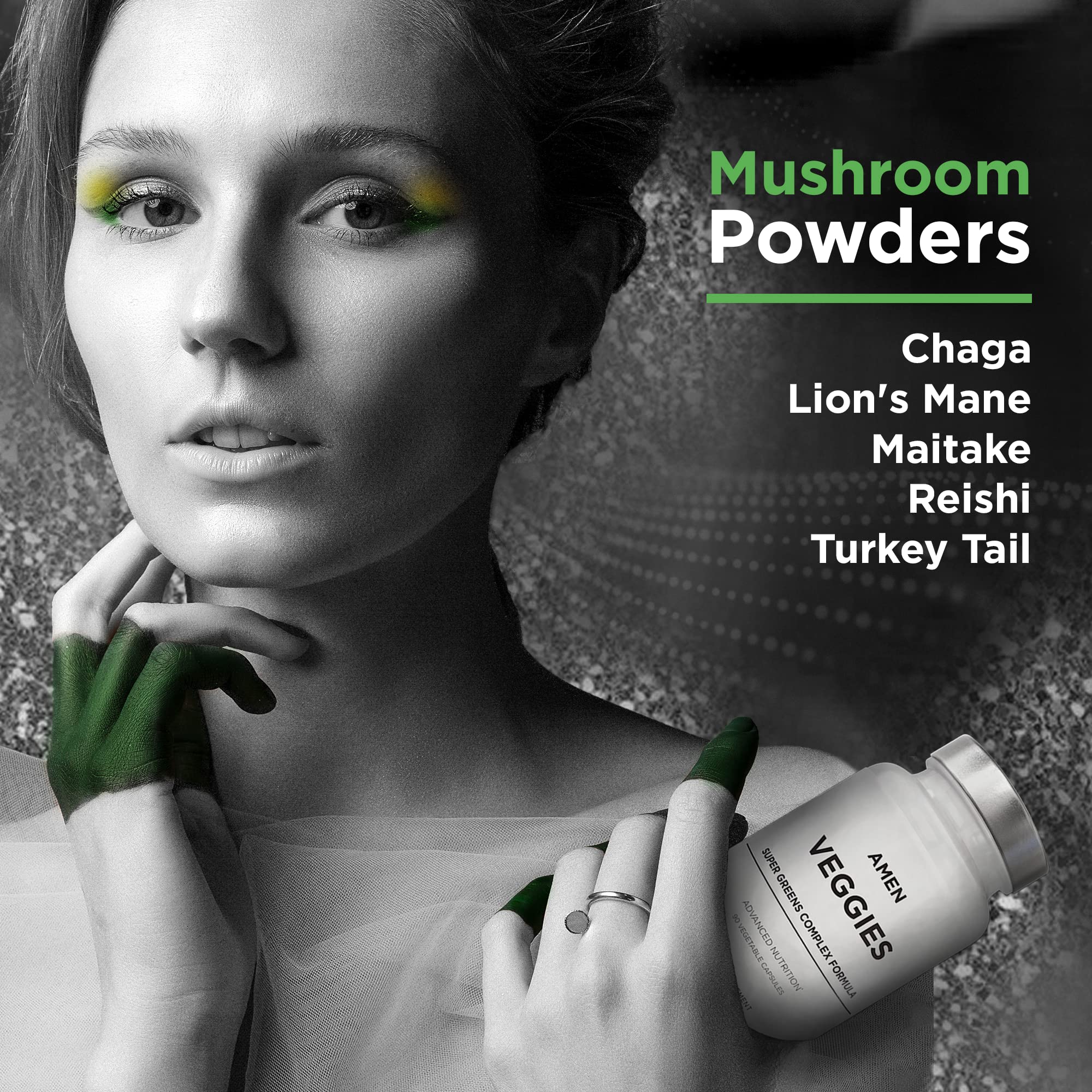 Foto 5 pulgar | Suplemento Amen Veggies Daily Veggies Vitamins 90 Cápsulas - Venta Internacional