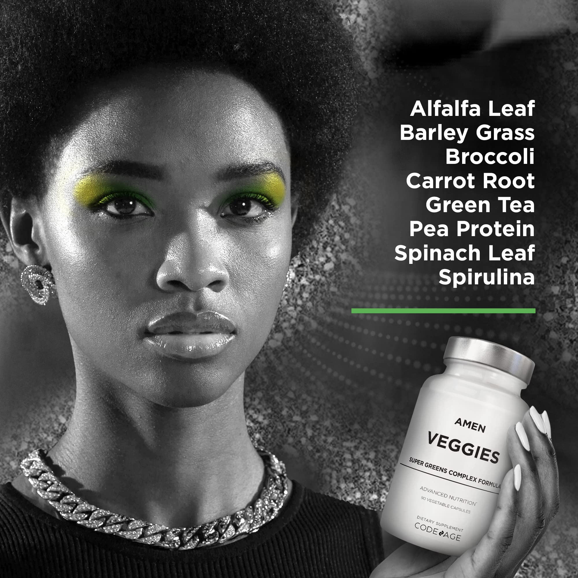 Foto 5 | Suplemento Amen Veggies Daily Veggies Vitamins 90 Cápsulas - Venta Internacional
