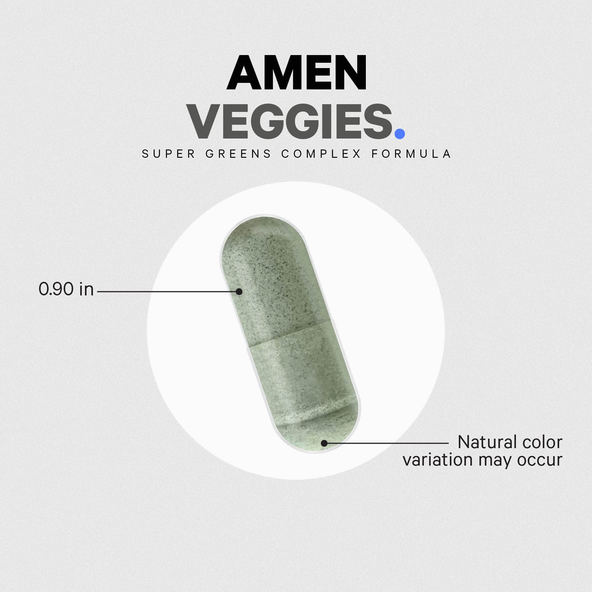 Foto 7 pulgar | Suplemento Amen Veggies Daily Veggies Vitamins 90 Cápsulas - Venta Internacional