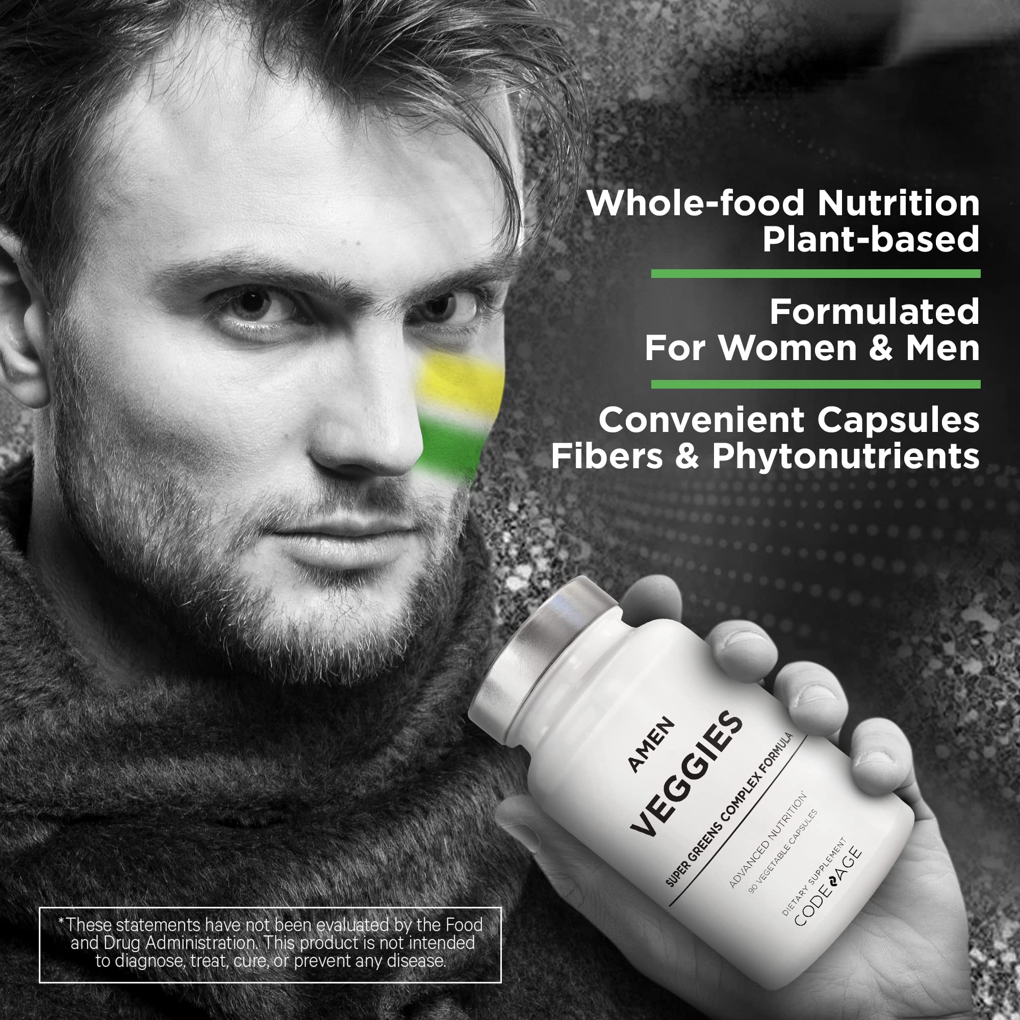 Foto 7 | Suplemento Amen Veggies Daily Veggies Vitamins 90 Cápsulas - Venta Internacional