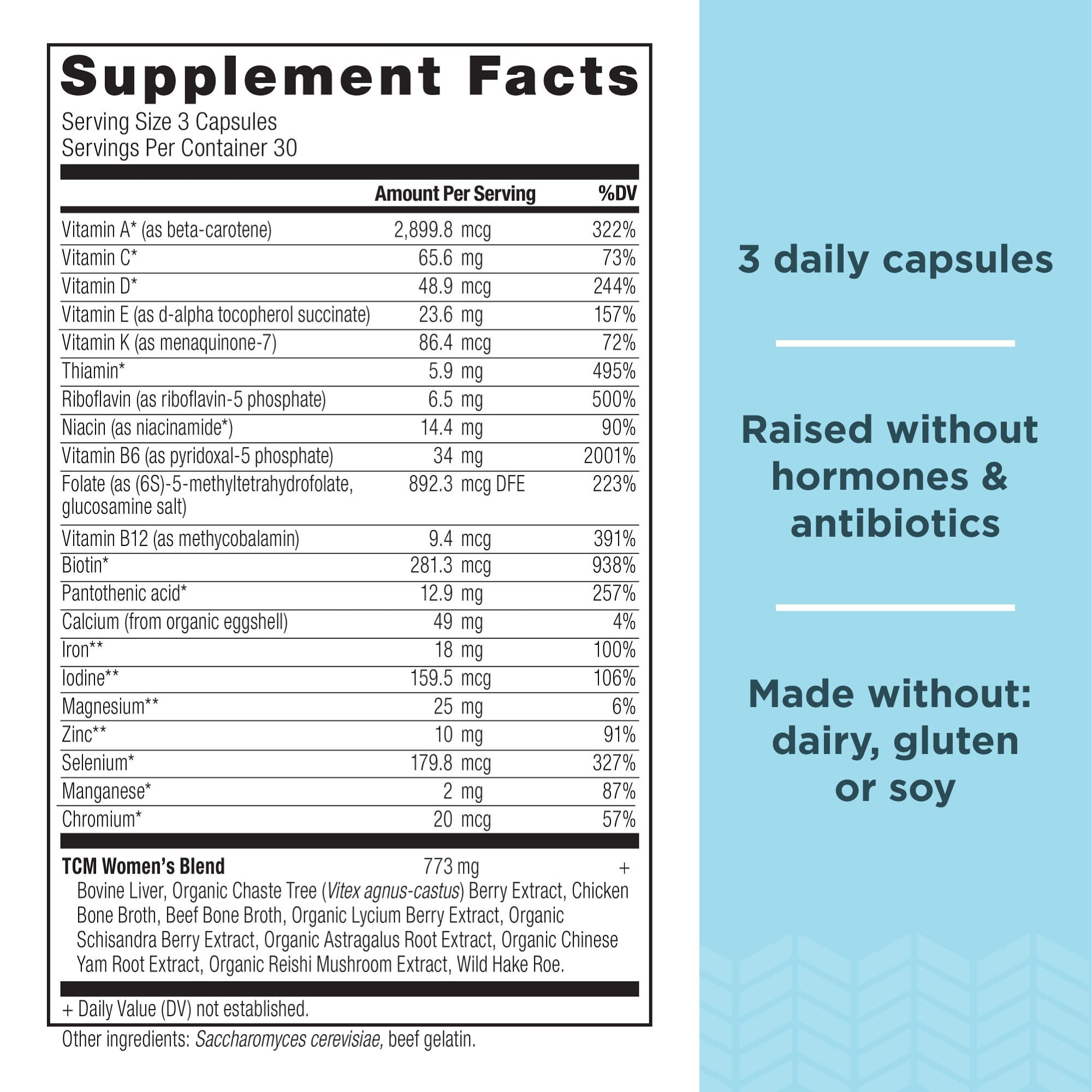 Foto 3 pulgar | Suplemento Multivitamínico Ancient Nutrition 90 Unidades para Mujeres - Venta Internacional