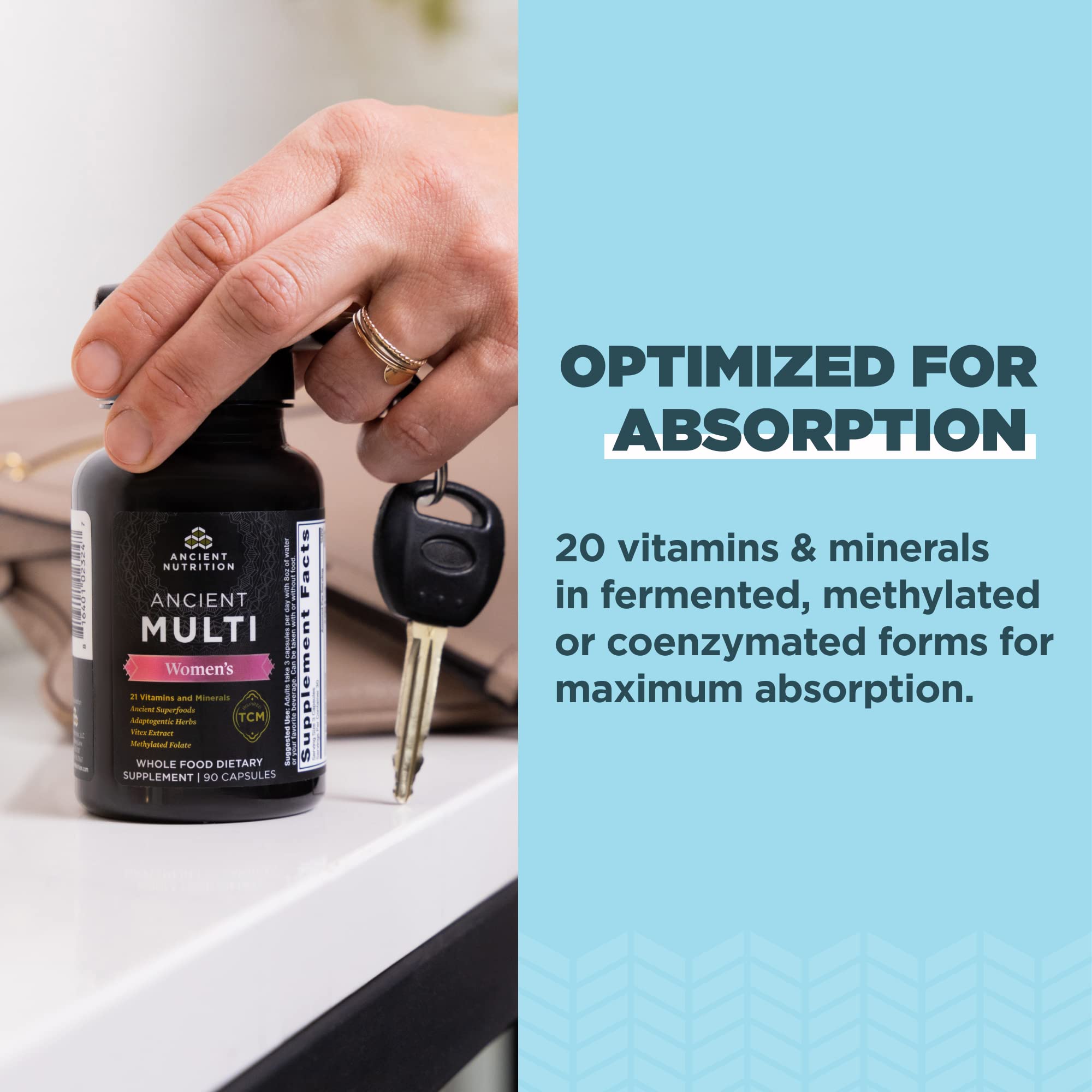 Foto 5 pulgar | Suplemento Multivitamínico Ancient Nutrition 90 Unidades para Mujeres - Venta Internacional