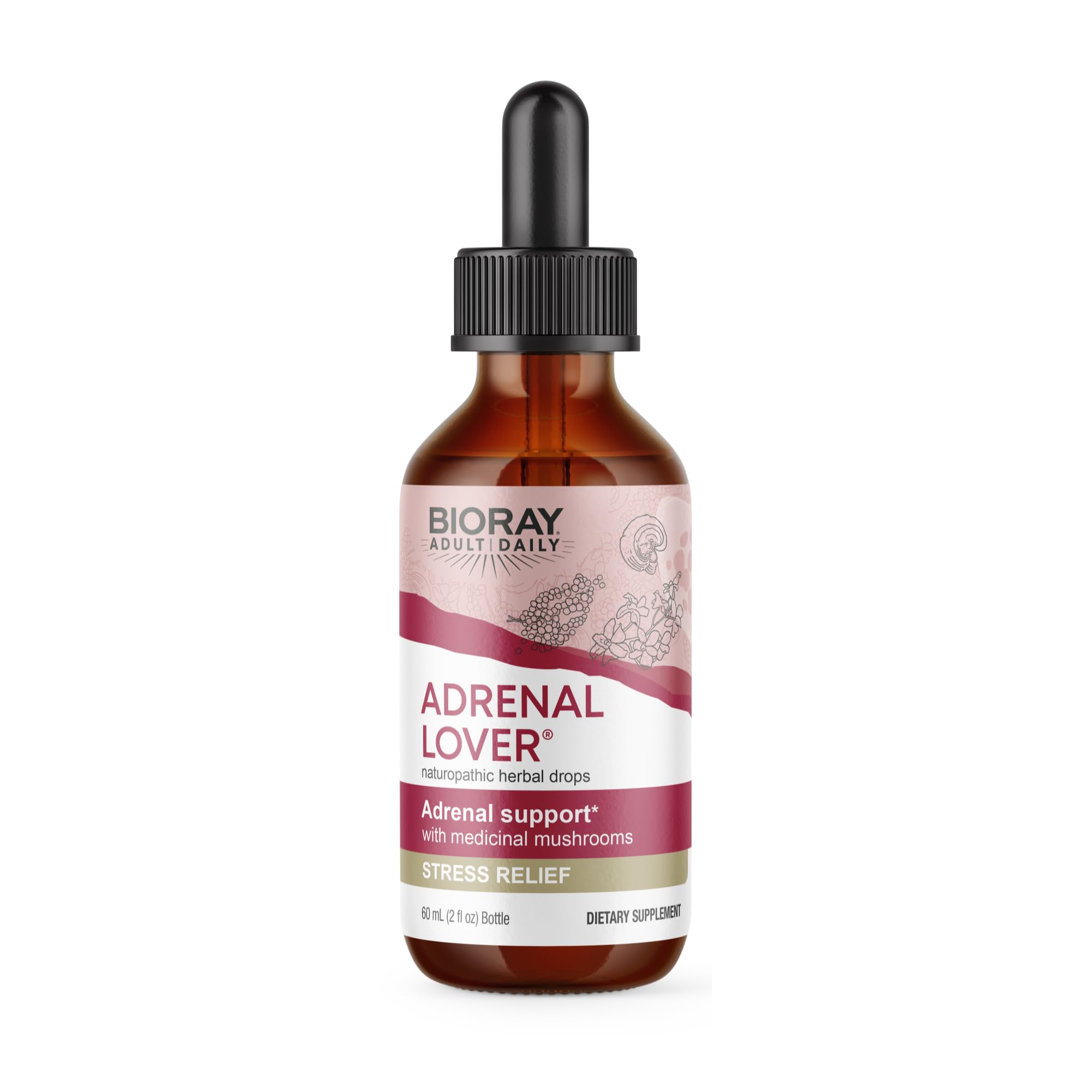 Foto 2 pulgar | Suplemento Bioray Daily Adrenal Lover Para Adultos, 60 Ml - Venta Internacional.