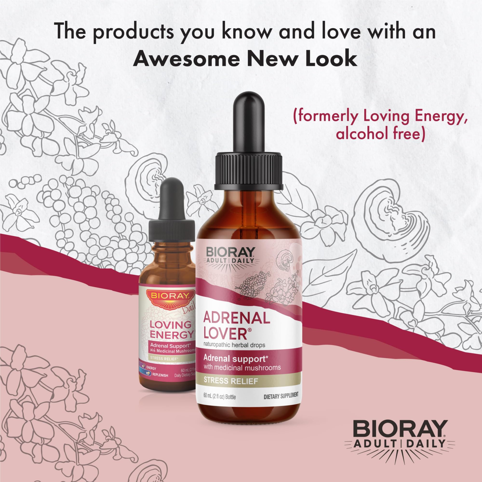Foto 4 pulgar | Suplemento Bioray Daily Adrenal Lover Para Adultos, 60 Ml - Venta Internacional.