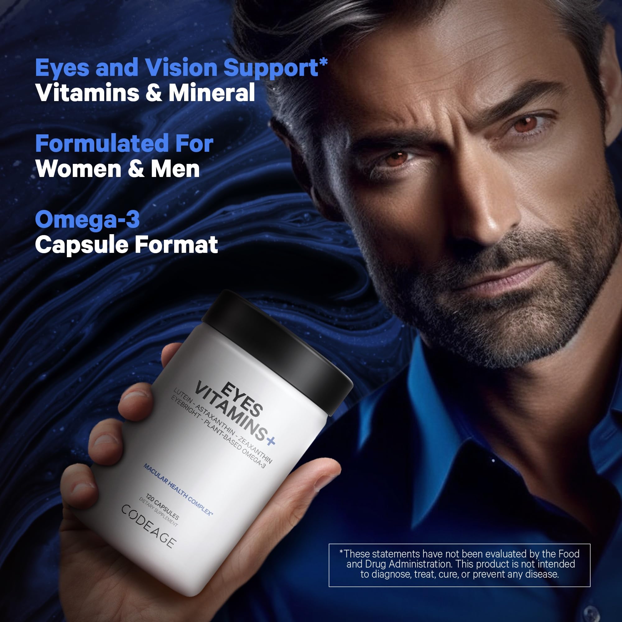 Foto 8 pulgar | Suplemento Codeage Eyes Vitamins Areds 2 120 Cápsulas - Venta Internacional