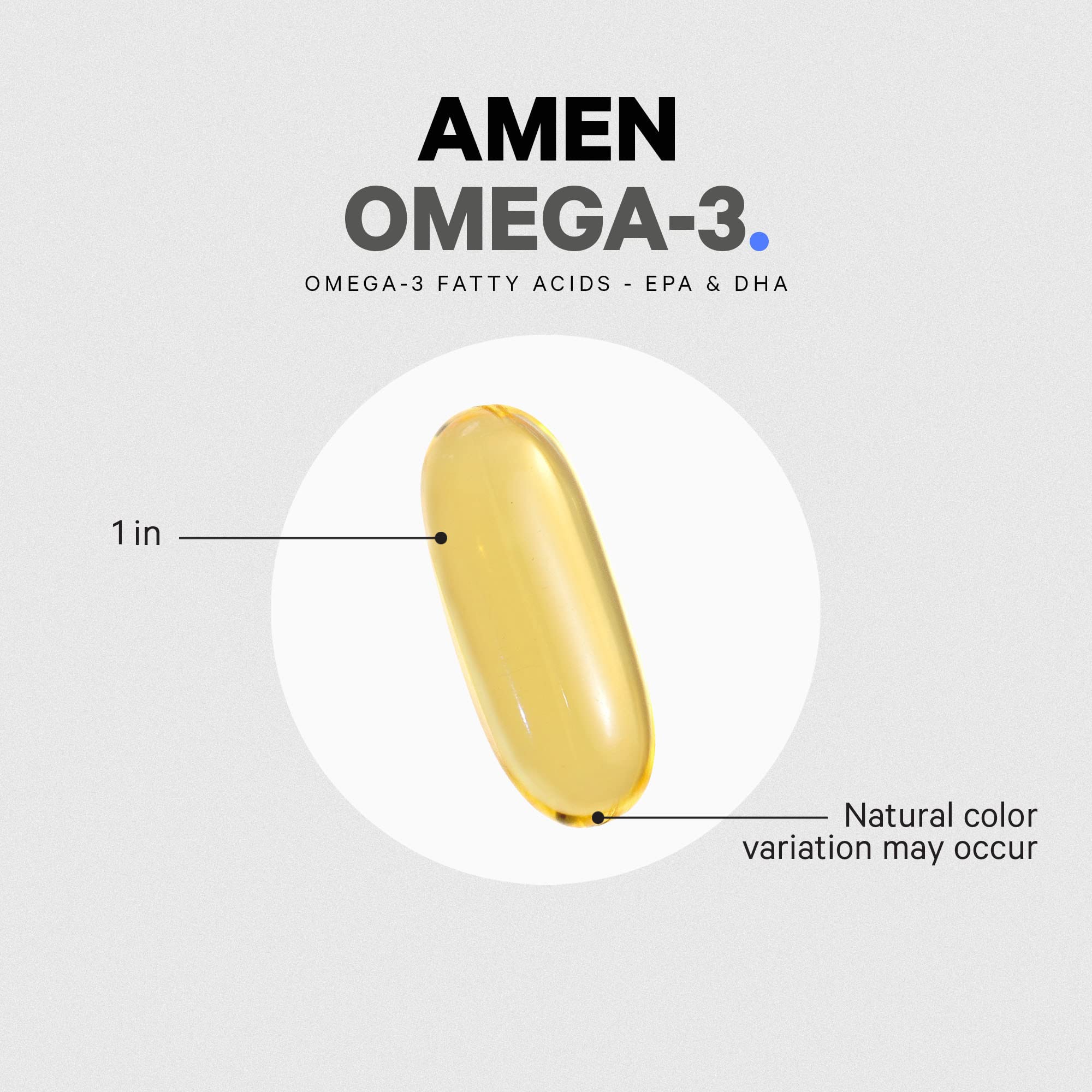 Foto 7 pulgar | Suplemento Amen Omega-3 1500 mg de Alta Potencia 90 Cápsulas - Venta Internacional
