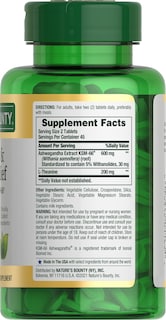 Foto 6 | Suplemento Nature's Bounty Stress Relief Ashwagandha Ksm-66 90 Tabletas - Venta Internacional.