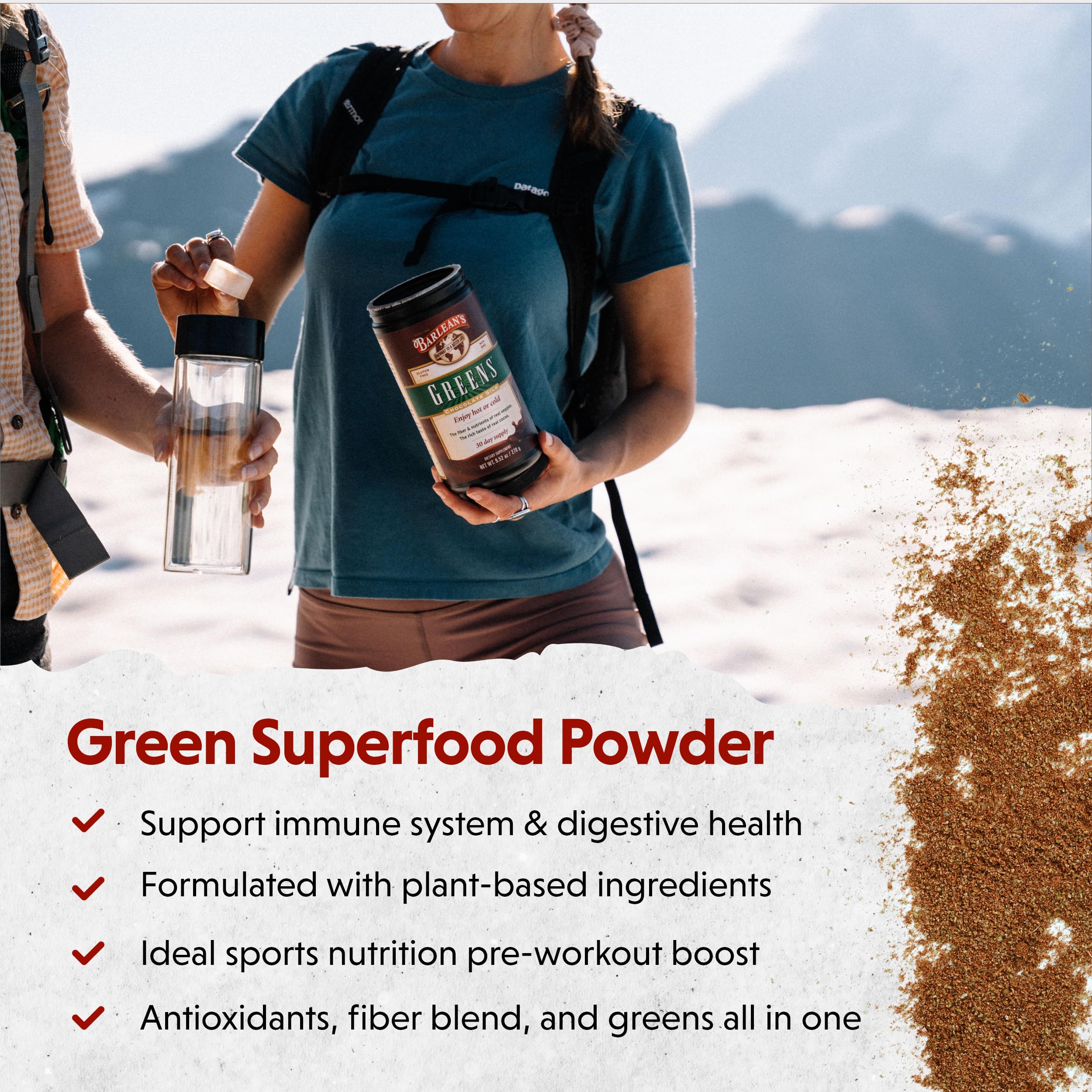 Foto 4 pulgar | Suplemento Barlean's Chocolate Greens En Polvo 280 Ml - Venta Internacional