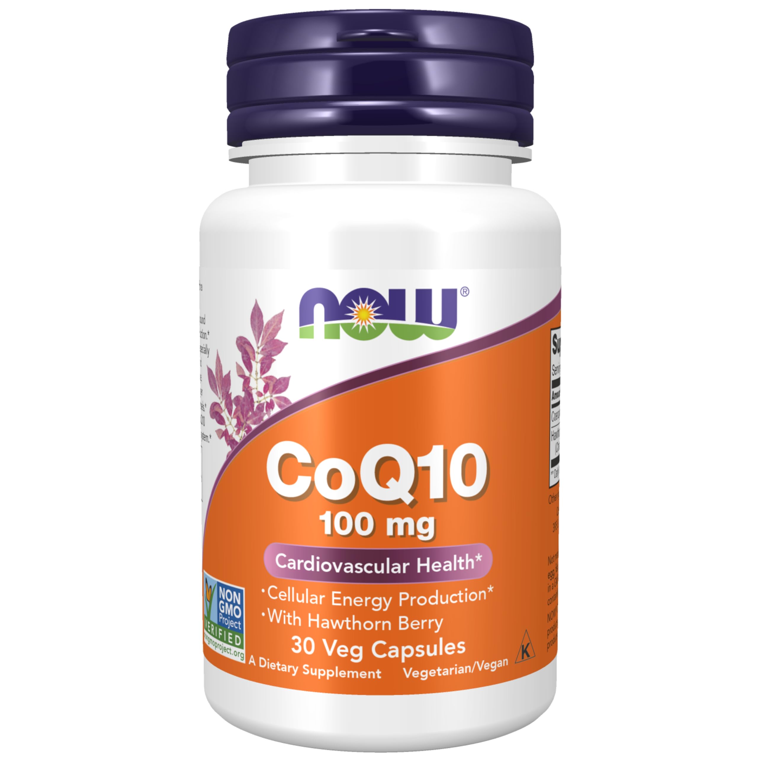 Foto 2 pulgar | Suplemento Now Foods Coq10 100 Mg con Espino Blanco 30 Cápsulas Vegetales - Venta Internacional