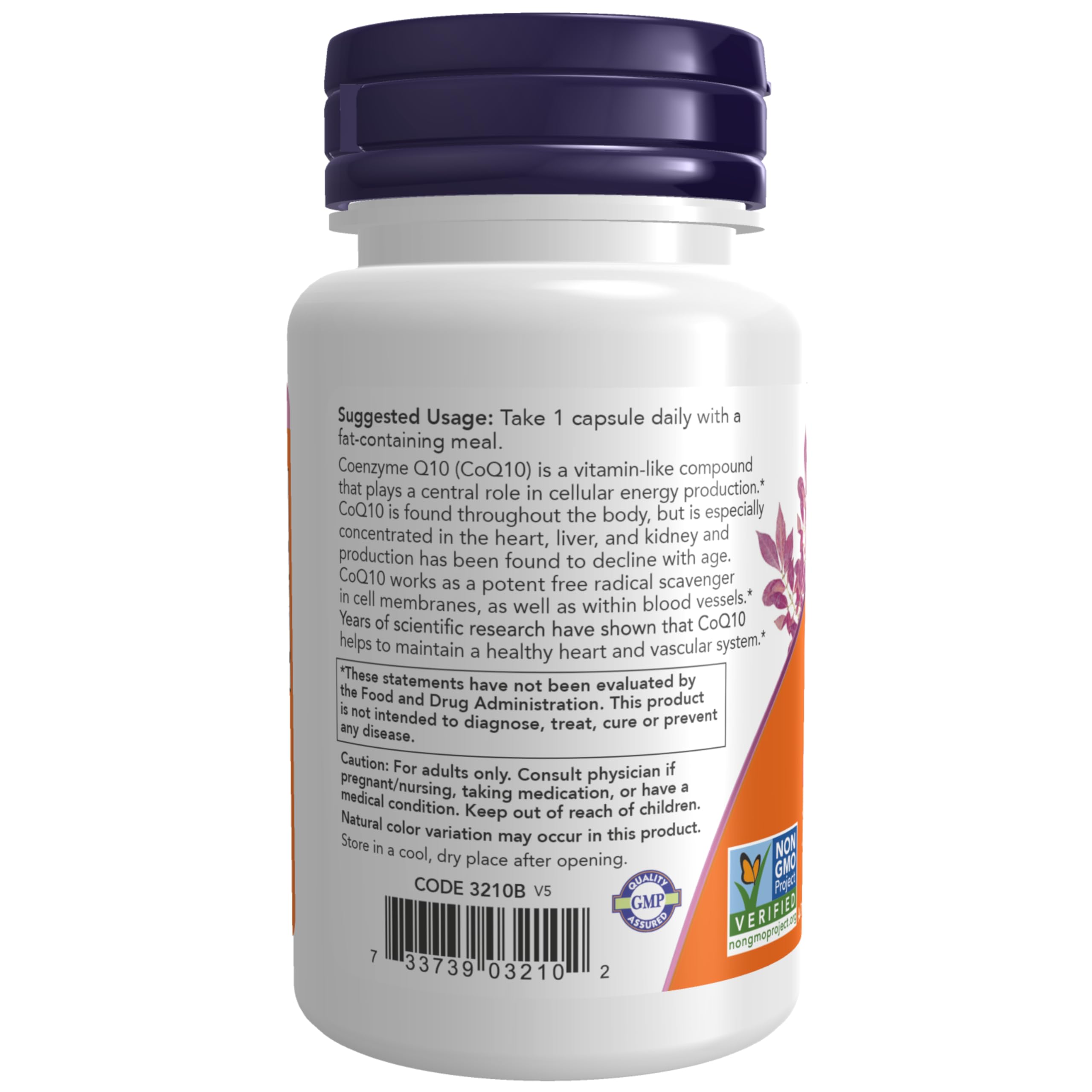 Foto 4 pulgar | Suplemento Now Foods Coq10 100 Mg con Espino Blanco 30 Cápsulas Vegetales - Venta Internacional