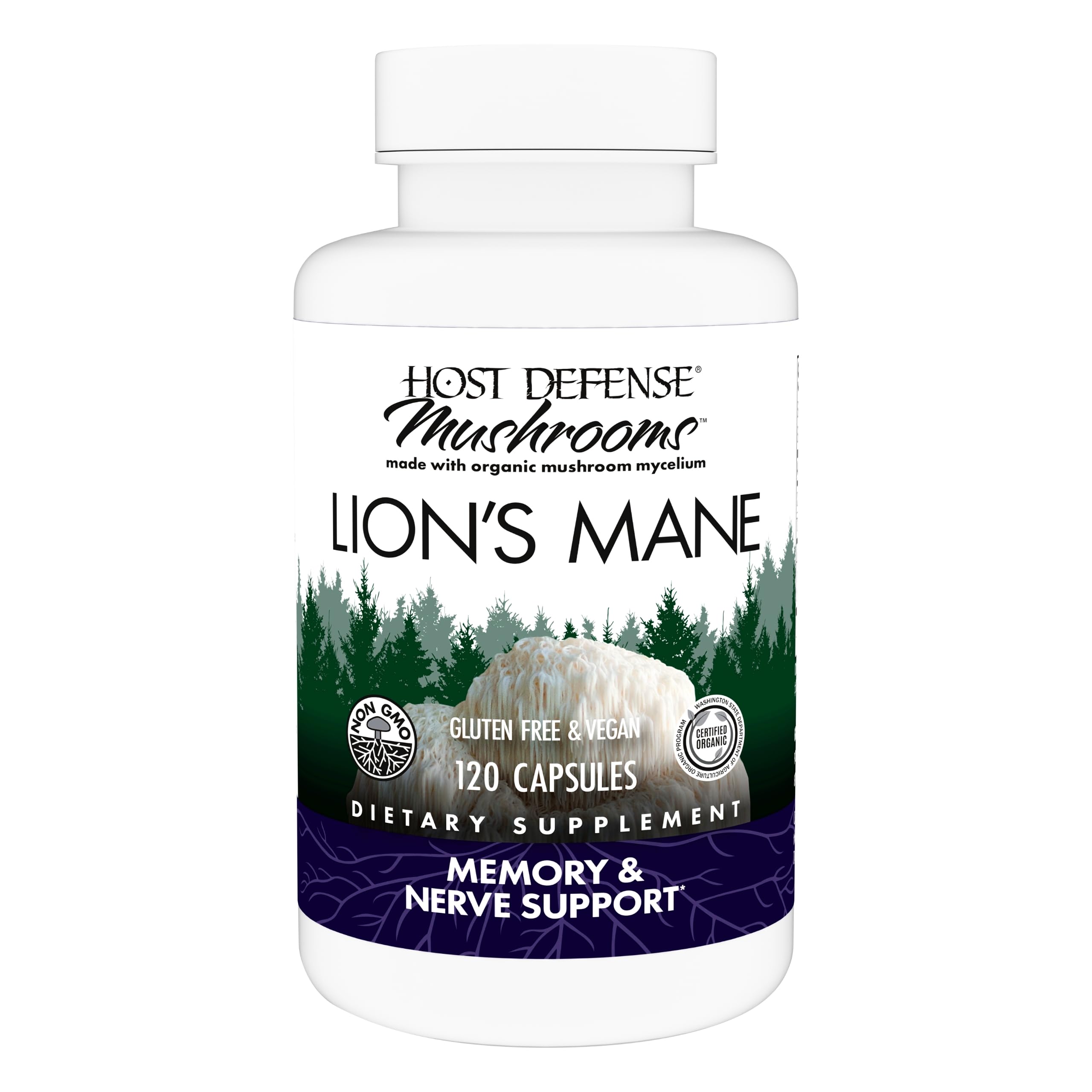 Foto 2 pulgar | Suplemento Host Defense Mushrooms Lion's Mane 120 Cápsulas - Venta Internacional.