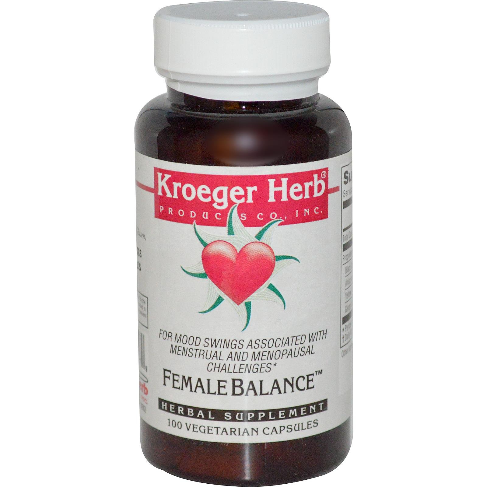 Foto 2 pulgar | Suplemento Kroeger Herb Female Balance 100 Cápsulas - Venta Internacional