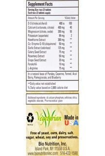 Foto 2 | Suplemento Bio Nutrition Blood Pressure Wellness 60 Comprimidos - Venta Internacional