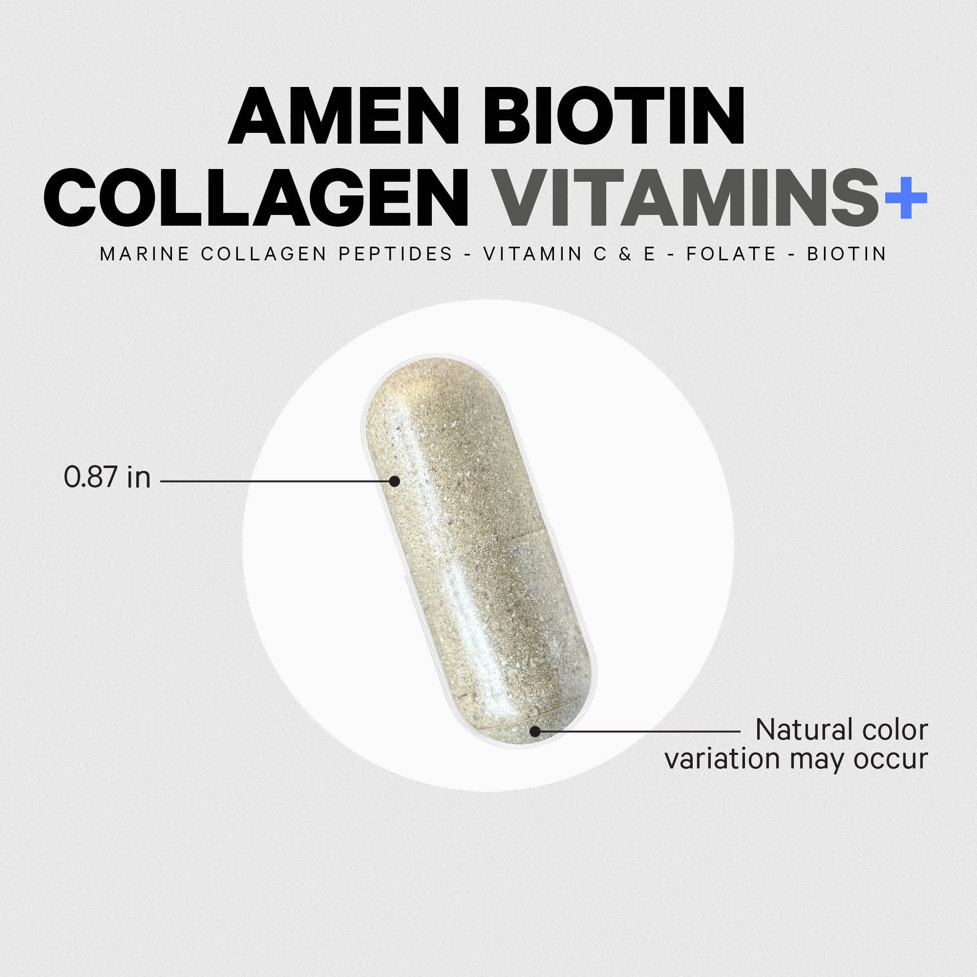 Foto 5 pulgar | Suplemento Amén Biotina Colágeno y Vitaminas 10 000 Mcg 90 Cápsulas - Venta Internacional