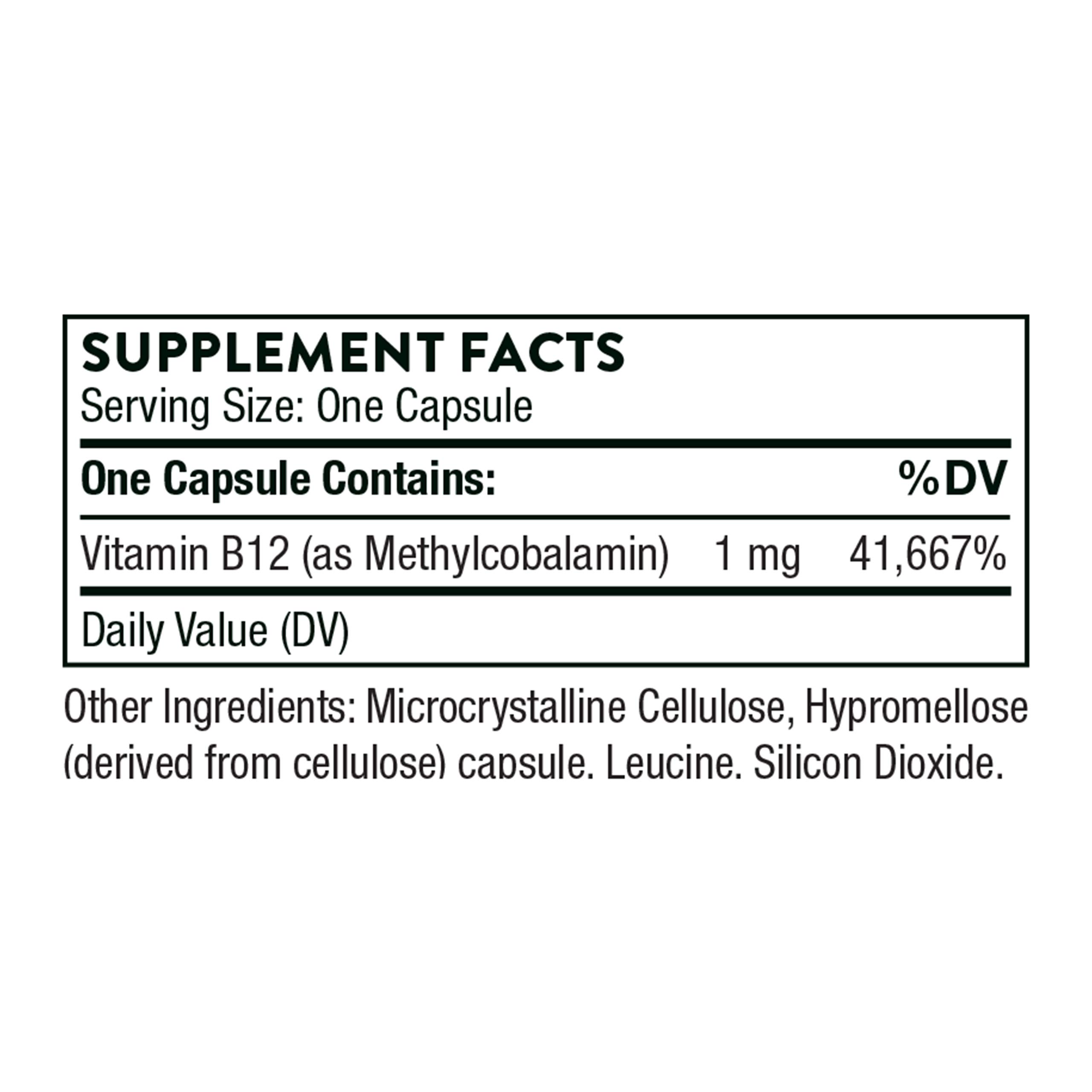 Foto 3 pulgar | Suplemento Thorne De Vitamina B12 Y Metilcobalamina, 60 Cápsulas - Venta Internacional.
