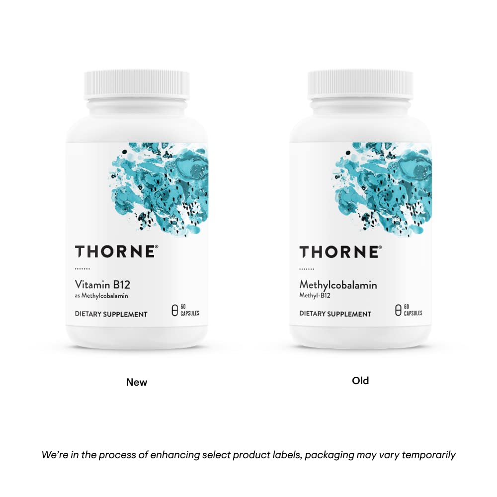 Foto 3 | Suplemento Thorne De Vitamina B12 Y Metilcobalamina, 60 Cápsulas - Venta Internacional.