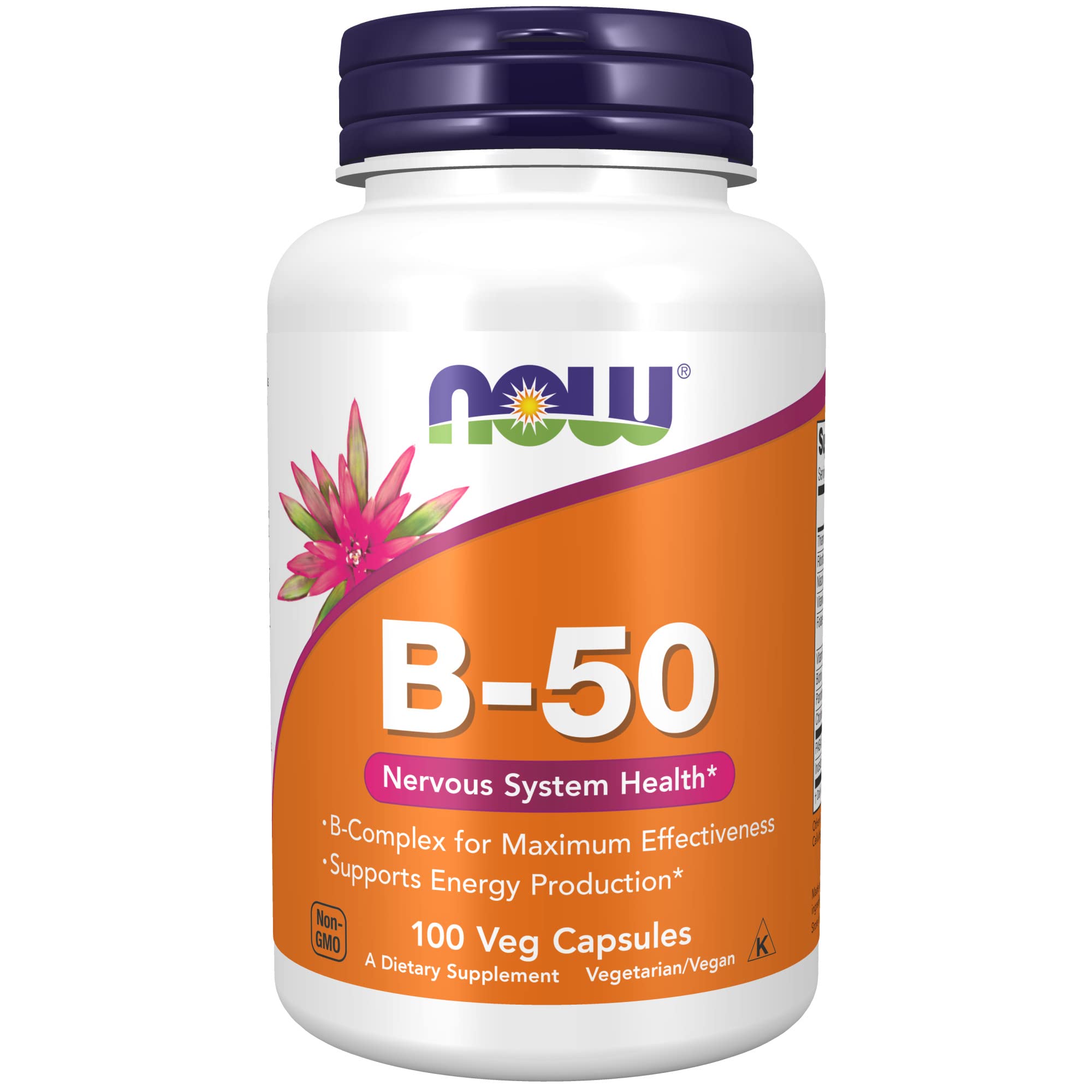 Foto 1 | Suplementos Now Foods De Vitamina B 50 Mg 100 Cápsulas Vegetarianas - Venta Internacional