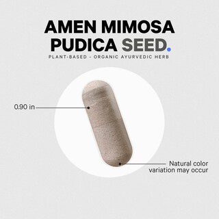 Foto 6 | Suplemento Amen Organic Mimosa Pudica 900 mg 120 Cápsulas - Venta Internacional