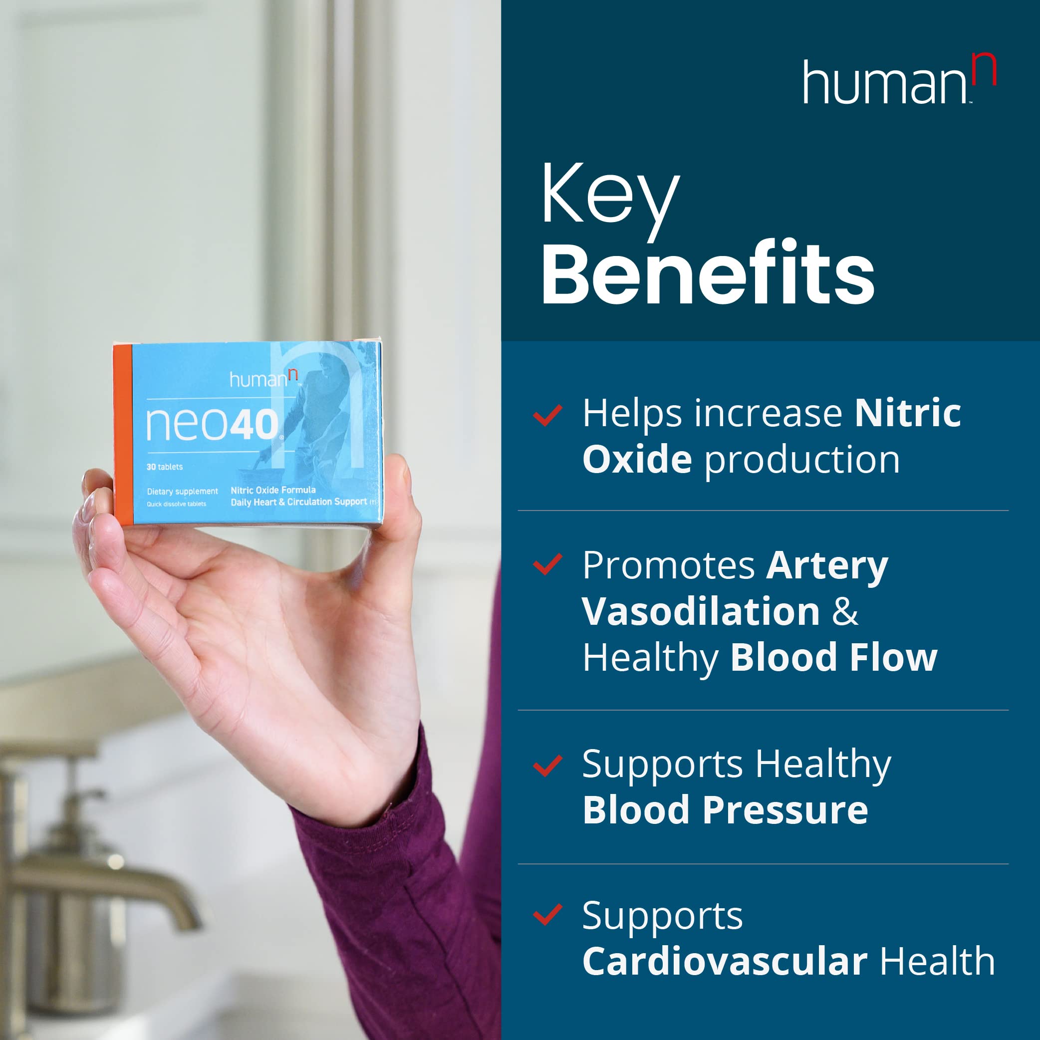 Foto 4 pulgar | Suplementos Para La Circulación Cardíaca Y Sanguínea Diaria De Humann Neo40 - Venta Internacional.