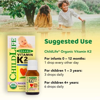 Foto 4 | Gotas De Vitamina K2 Childlife Essentials Orgánicas De 7 Ml, Paquete De 1 - Venta Internacional.