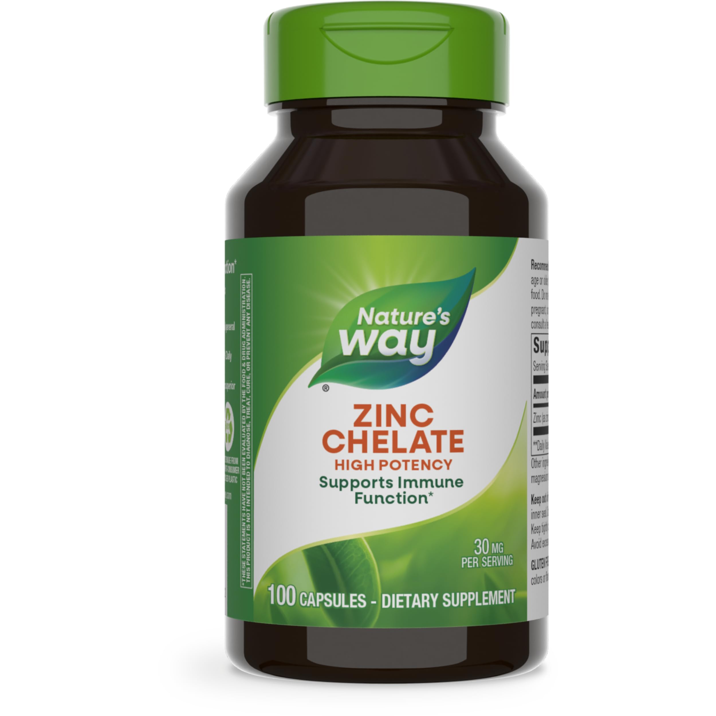 Foto 1 | Suplemento De Quelato De Zinc Nature's Way 30 Mg 100 Cápsulas - Venta Internacional.