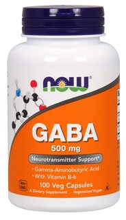 Foto 1 | Suplemento Now Foods Gaba 500 Mg 100 Cápsulas Con Vitamina B-6 - Venta Internacional.