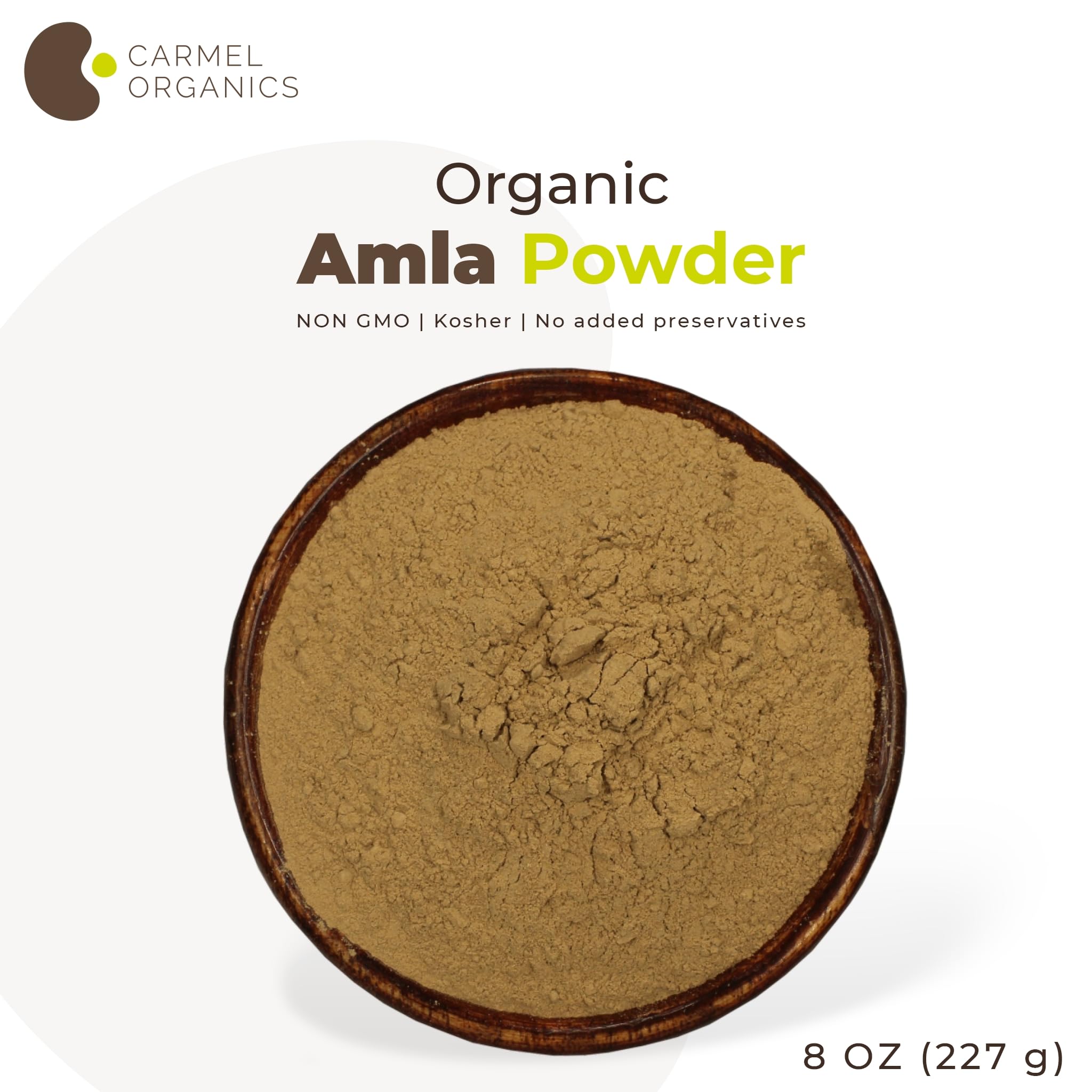 Foto 6 pulgar | Suplemento en Polvo Carmel Organics Amla Powder de 227 g-Venta Internacional