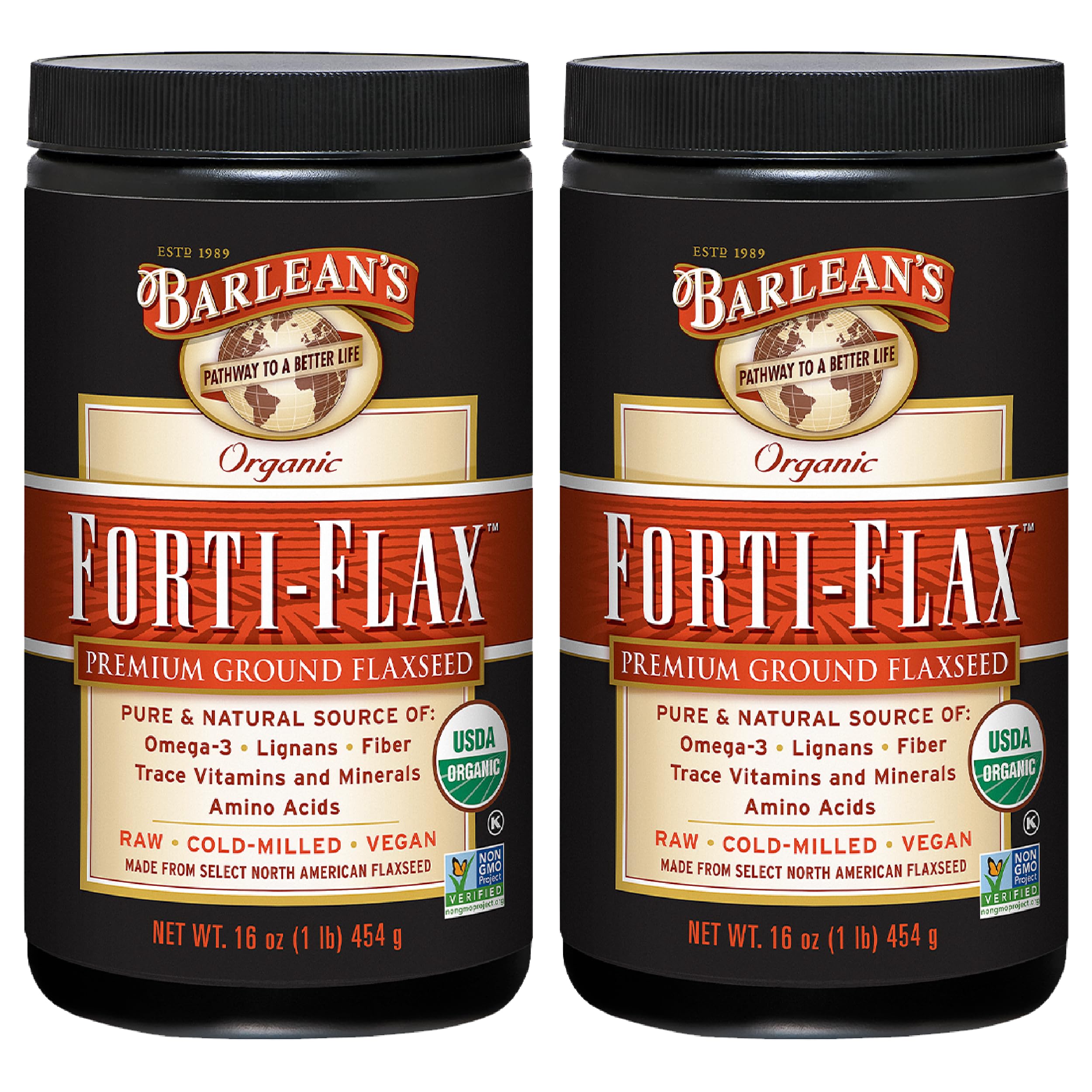 Foto 2 pulgar | Linaza Barlean's Forti-flax, Molida Orgánica, 454 Ml, Paquete De 2 - Venta Internacional.