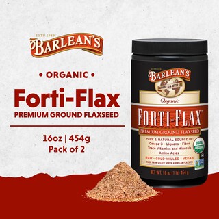 Foto 2 | Linaza Barlean's Forti-flax, Molida Orgánica, 454 Ml, Paquete De 2 - Venta Internacional.