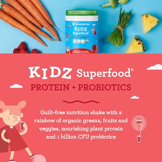 Foto 7 | Suplemento Amazing Grass Kidz Superfood Strawberry, 15 Porciones - Venta Internacional.