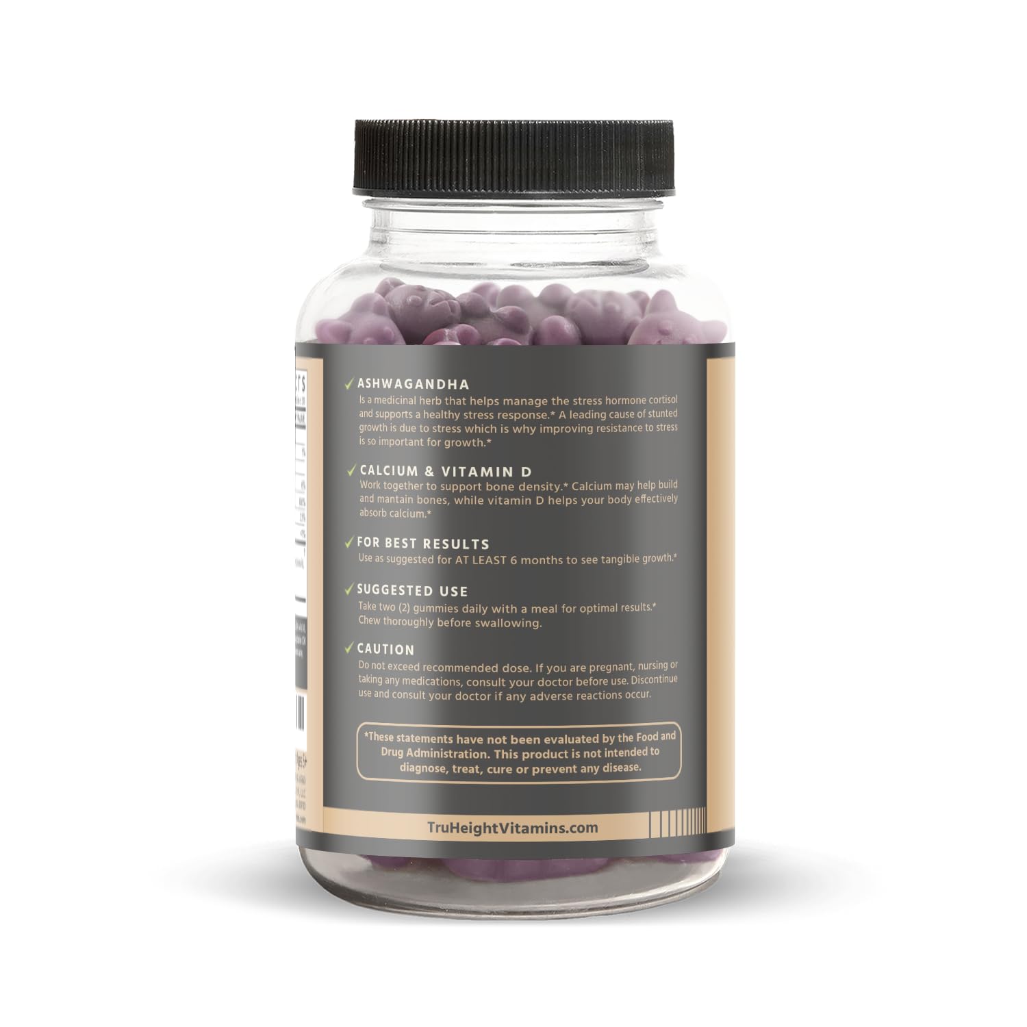 Foto 3 pulgar | Suplemento Para Crecer En Altura Truheight Gummies Con Sabor A Uva - Venta Internacional.