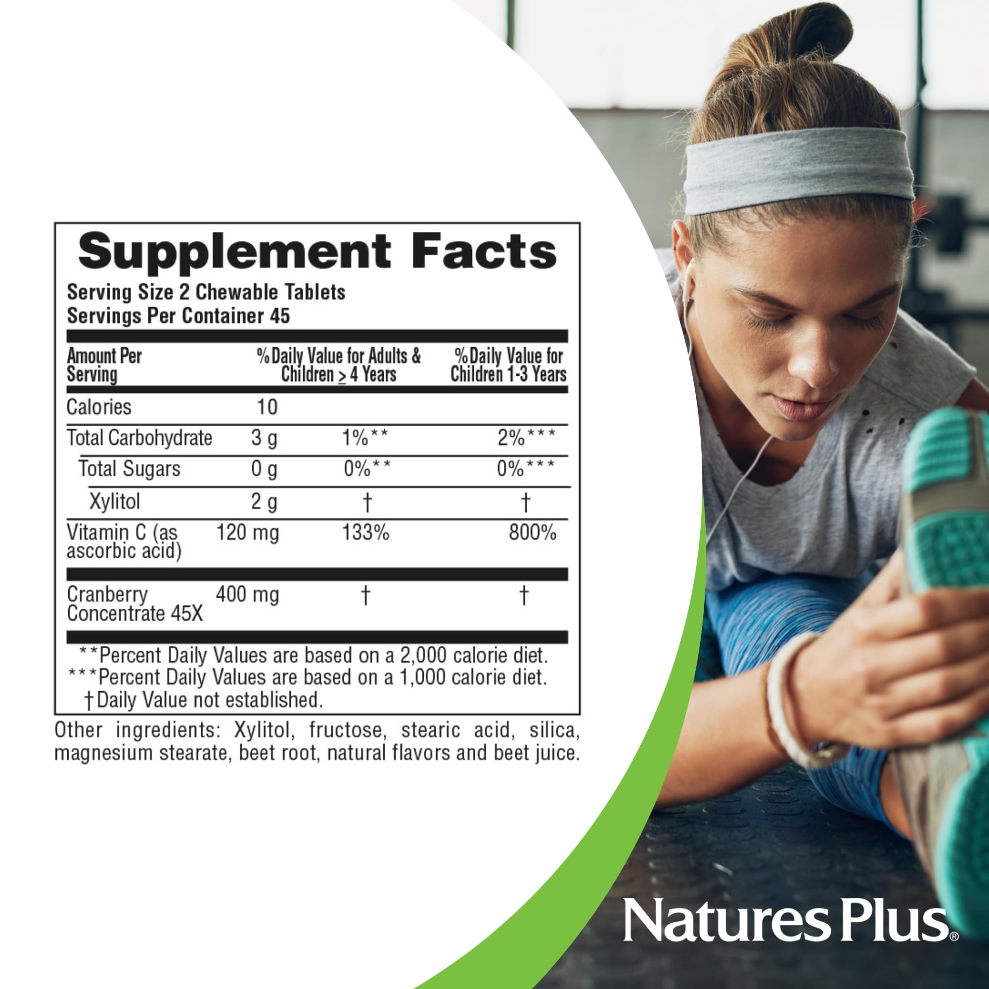 Foto 6 pulgar | Suplemento Natures Plus Ultra Masticable Cranberry X180 Tabletas - Venta Internacional.