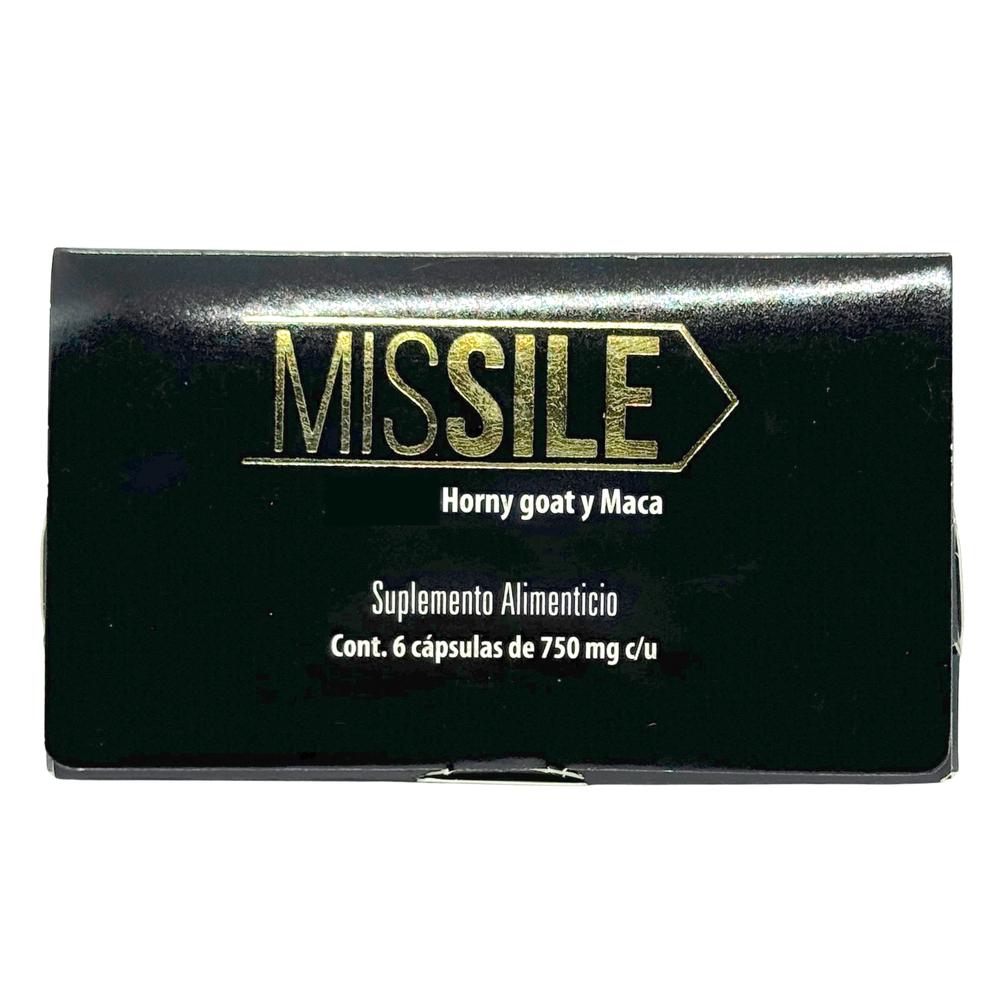 Foto 2 pulgar | Missile Horny Goat Maca Natural Health 6 Cápsulas