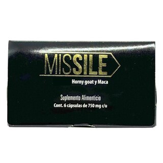 Foto 1 | Missile Horny Goat Maca Natural Health 6 Cápsulas