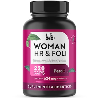 Foto 1 | Life 360+ Woman Hr & Foli 220 Caps Colágeno Y Vitaminas