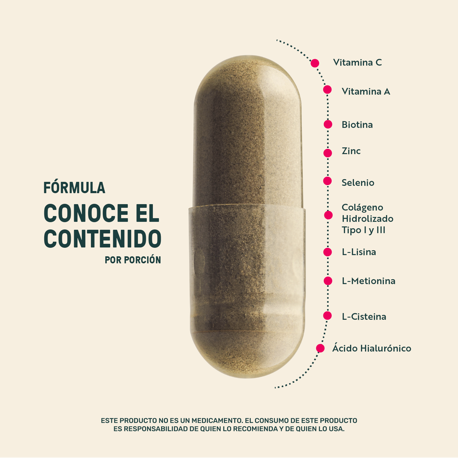 Foto 4 pulgar | Life 360+ Woman Hr & Foli 220 Caps Colágeno Y Vitaminas