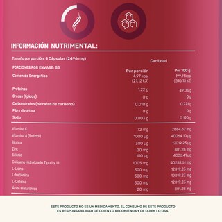 Foto 5 | Life 360+ Woman Hr & Foli 220 Caps Colágeno Y Vitaminas