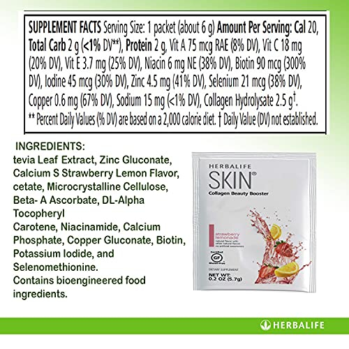 Foto 4 pulgar | Suplemento Herbalife Skin Collagen Beauty Booster 30 Paquetes - Venta Internacional.