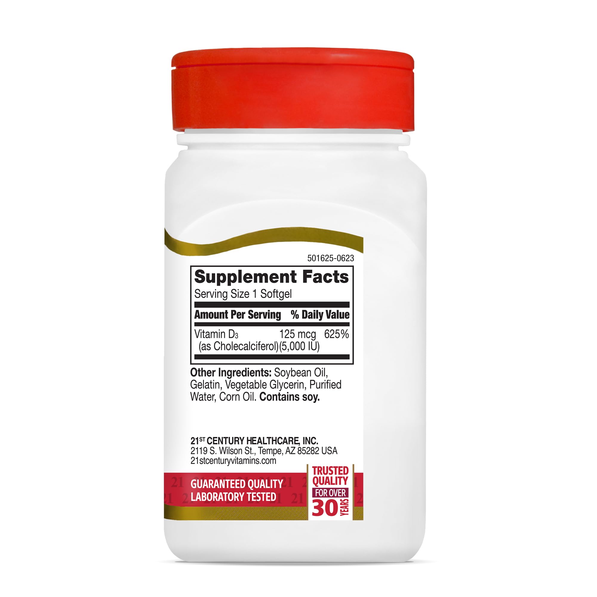 Foto 5 | Suplemento de Vitamina D3 de 21st Century Healthcare 125 mcg 110 Cápsulas Blandas - Venta Internacional