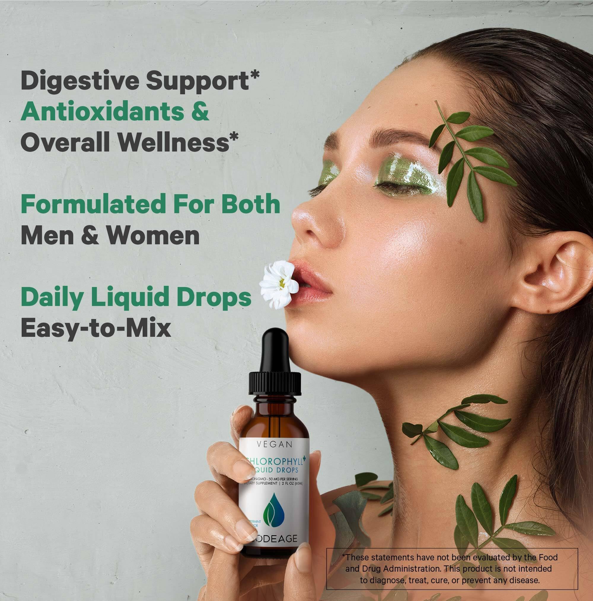 Foto 5 pulgar | Suplemento en Gotas de Clorofila Líquida Codeage 60 ml Vegano - Venta Internacional
