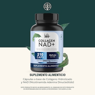 Foto 2 | Life 360+ Collagen Nad+ 210 Caps Nad Y Colágeno Hidrolizado